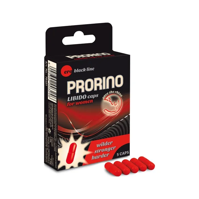 Hot Ero Anal PRORINO Libido Capsules For Women 5 Pc