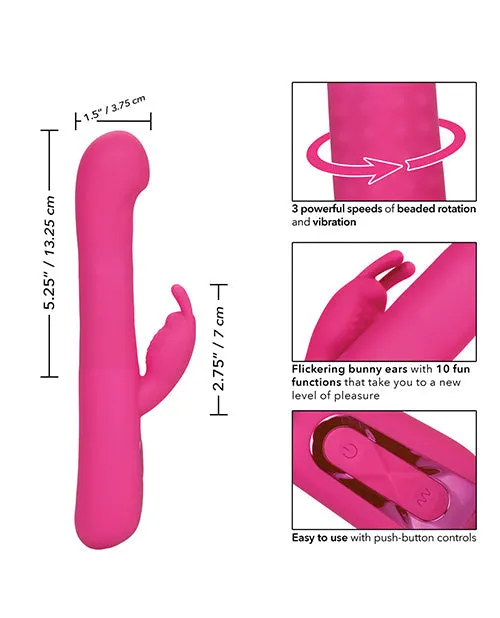 Jack Rabbit Vibrator Elite Beaded G Rabbit Vibrator - Pink | CalExotics Female Sex Toys