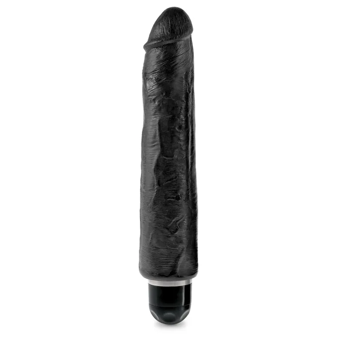 King Cock 10 Vibrating Stiffy Black Pipedream Dildos