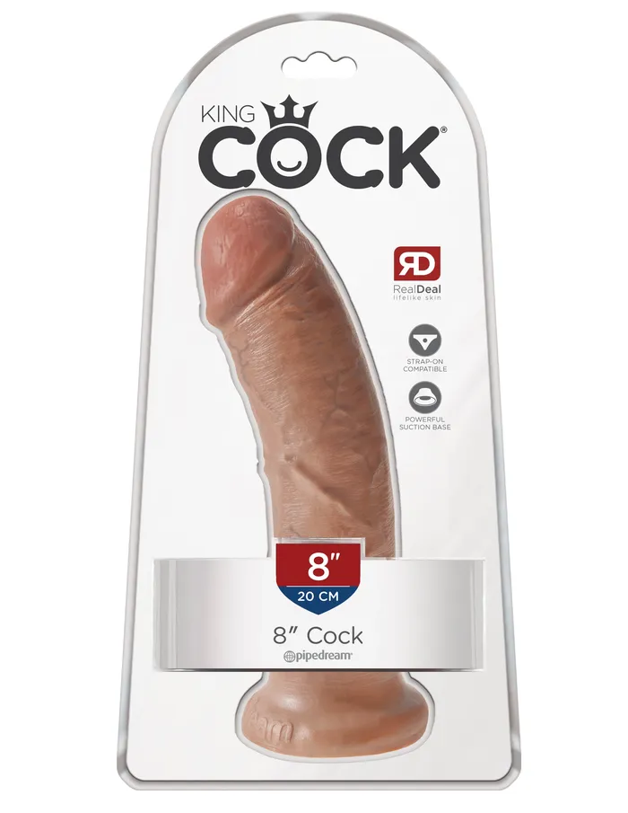 King Cock 8 Inch Cock Tan Pipedream Dildos