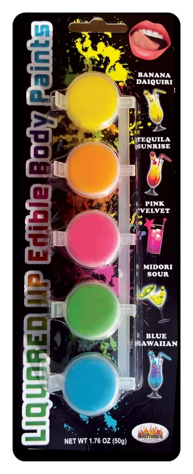 Liquored Up Edible Body Paints 5 Assorted Flavors Hott Products Female Sex Toys