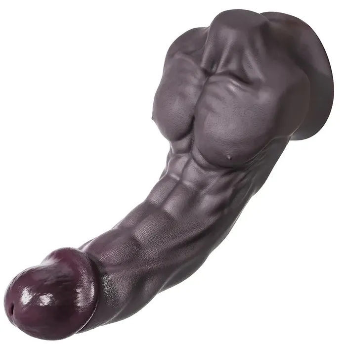 Lovetoyshub Dildos 1023 Inch Silicone Dildo with Chest Muscles