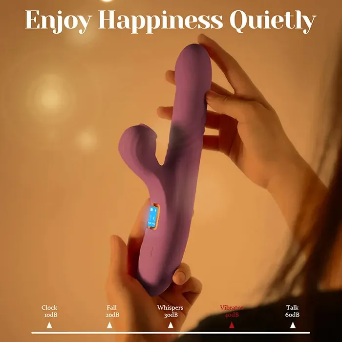 Lovetoyshub Vibrators | LED Display Sucking Heating Thrusting Vibrator