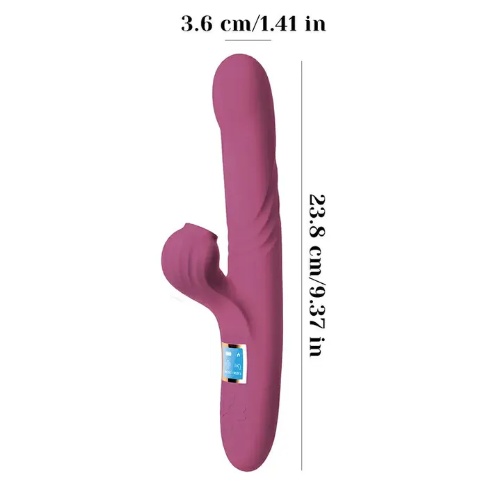 Lovetoyshub Vibrators | LED Display Sucking Heating Thrusting Vibrator