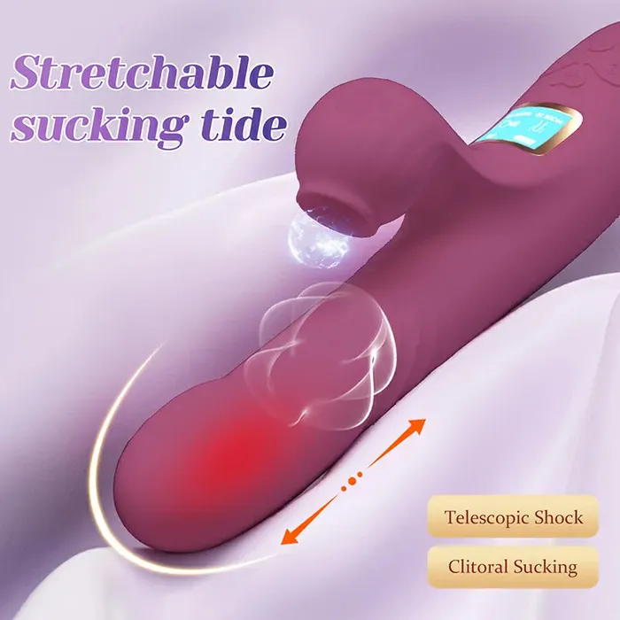 Lovetoyshub Vibrators | LED Display Sucking Heating Thrusting Vibrator