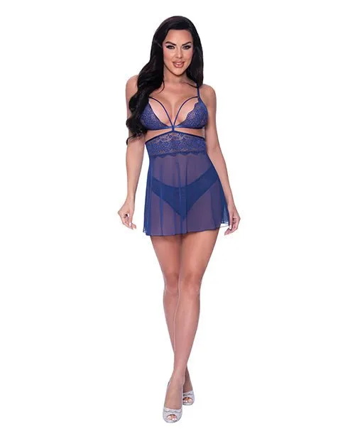 Magic Moments Int'l Vibrators | Berrylicious Babydoll & Panty Blue