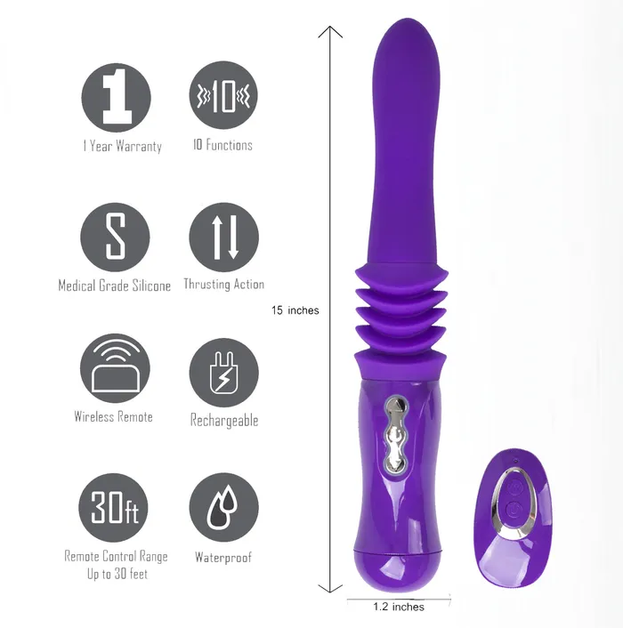 Maia Toys Vibrators | Monroe Thrusting Portable Love Machine