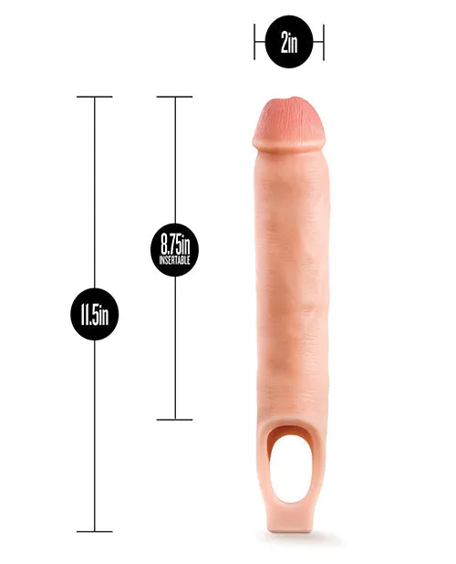 Male Sex Toys | Blush Performance Plus - 9 Inch Silicone Cock Sheath  Penis Extender - Vanilla