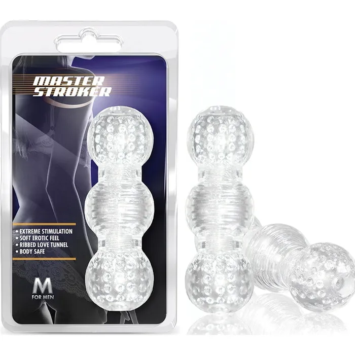 Male Sex Toys M for Men M for Men Master Stroker Clear