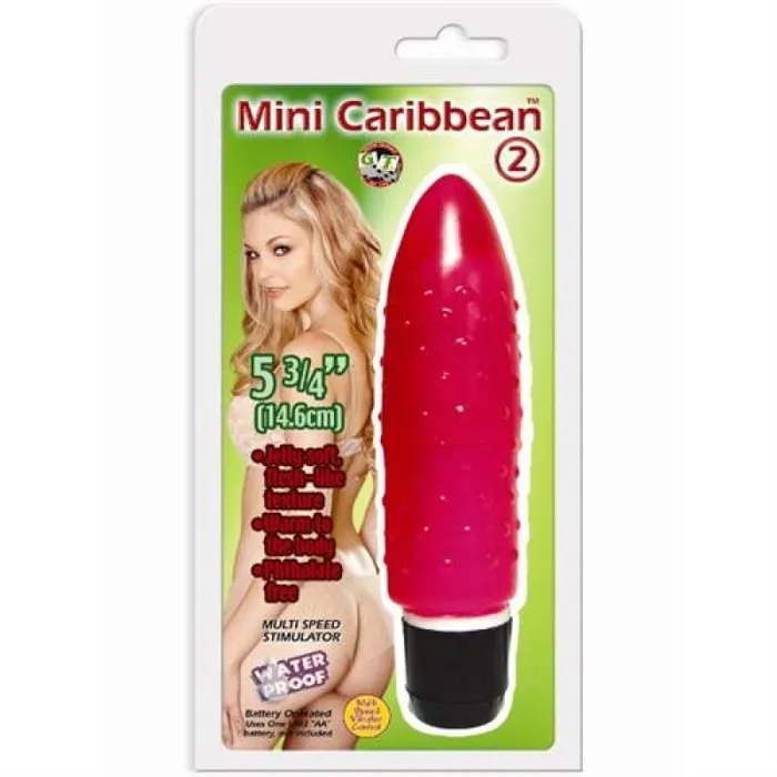 Mini Caribbean 2 Bumpy Pink Golden Triangle Vibrators