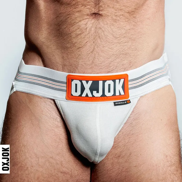 Oxjok Female Sex Toys | Slingjock Upthrust Slider-Strap Jock White Snow - Large