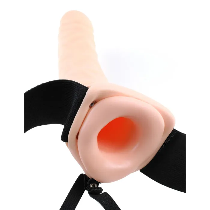 Pipedream Female Sex Toys | Fetish Fantasy Series 8-Inch Vibrating Hollow Strap-on - Flesh