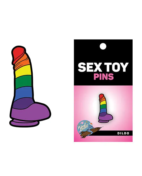 Rainbow Dildo Pin Wood Rocket Dildos