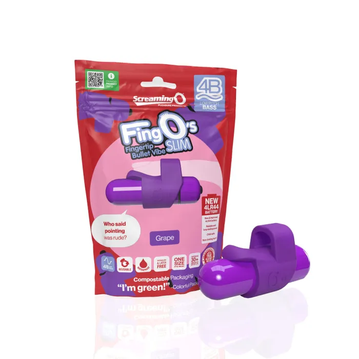 Screaming O Female Sex Toys | 4b Fingo Slim - Grape