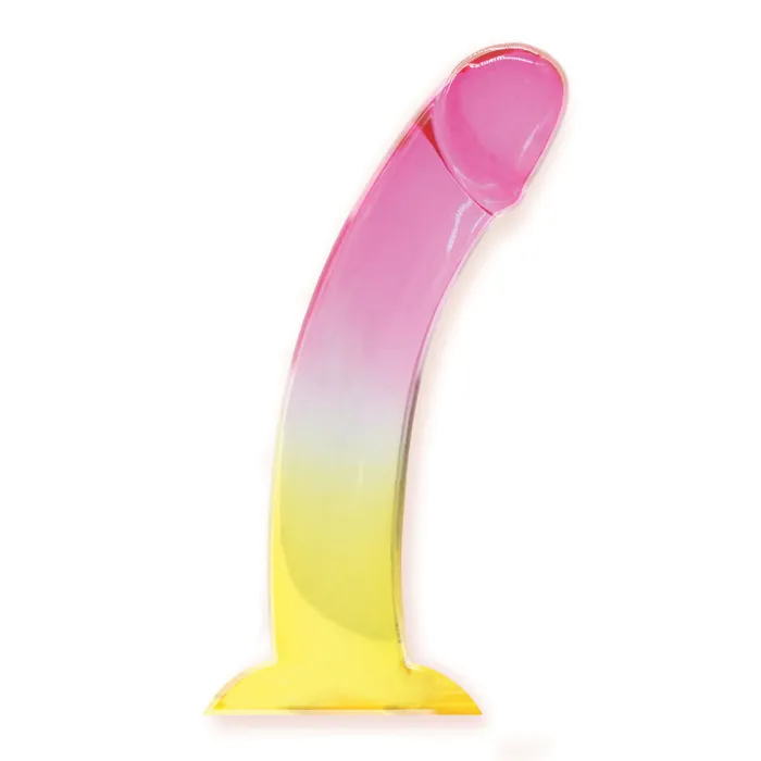 Shades 825 Smoothie Jelly Tpr Gradient Dong Pink and Yellow Icon Brands Dildos