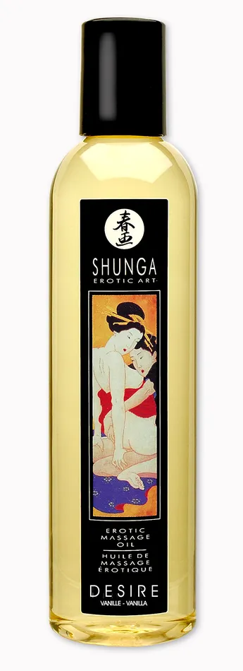 Shunga Couples Erotic Massage Oil Desire Vanilla 84 Fl Oz