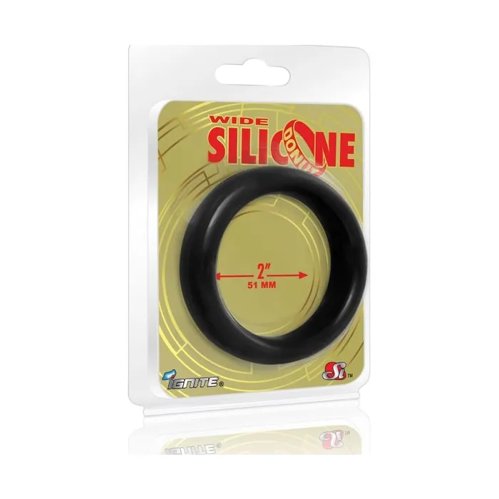 Si Novelties Male Sex Toys Wide Donut Black Cock Ring 51mm