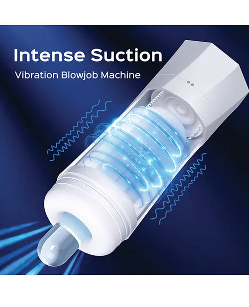 Sky Intense Suction & Vibration Blowjob Machine - White | Uc Global Trade INChoney Play B Female Sex Toys