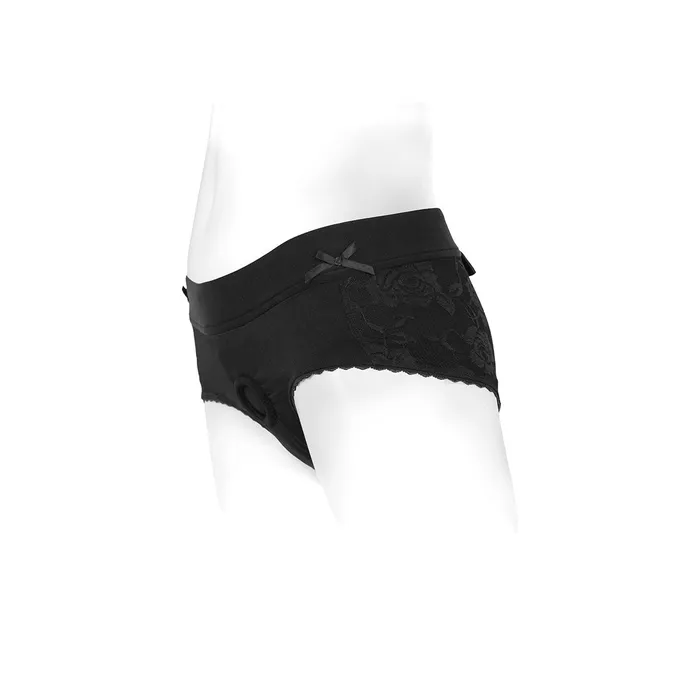 SpareParts HardWear Anal | SpareParts Bella Harness Black/Black Nylon - 5X