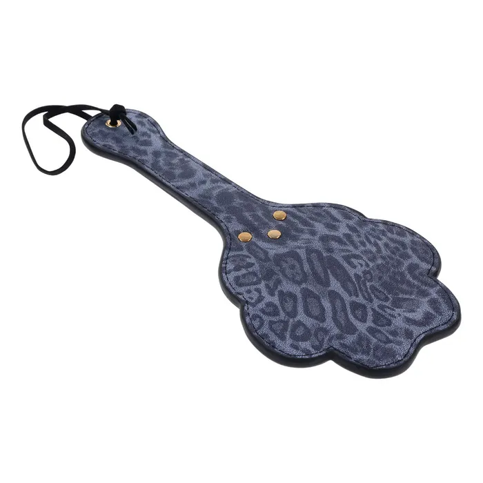 Sportsheets Vibrators | Sex & Mischief Cougar Paw Paddle - Navy Blue/Gold Spanking Paddle