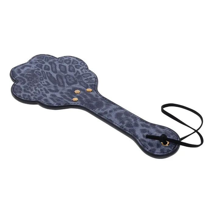 Sportsheets Vibrators | Sex & Mischief Cougar Paw Paddle - Navy Blue/Gold Spanking Paddle