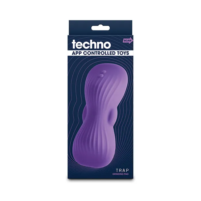 Techno - Trap - Purple - Purple USB Rechargeable Vibrating Grind Pad with App Control | NS Novelties Vibrators