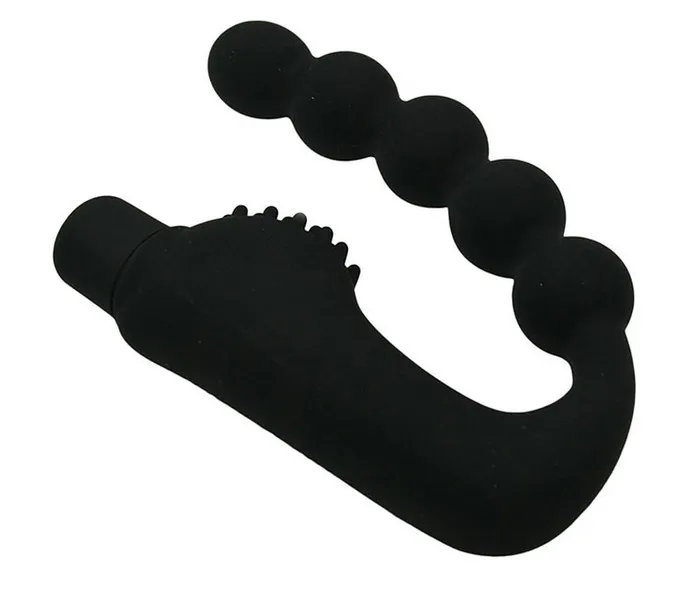 Vibrating PSpot Prostate Massager Silicone Anal Bead Butt Plug Early2bed Anal