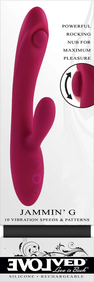 Vibrators | Jammin' G for G-Spot Stimulation - Fuchsia - Evolved Novelties