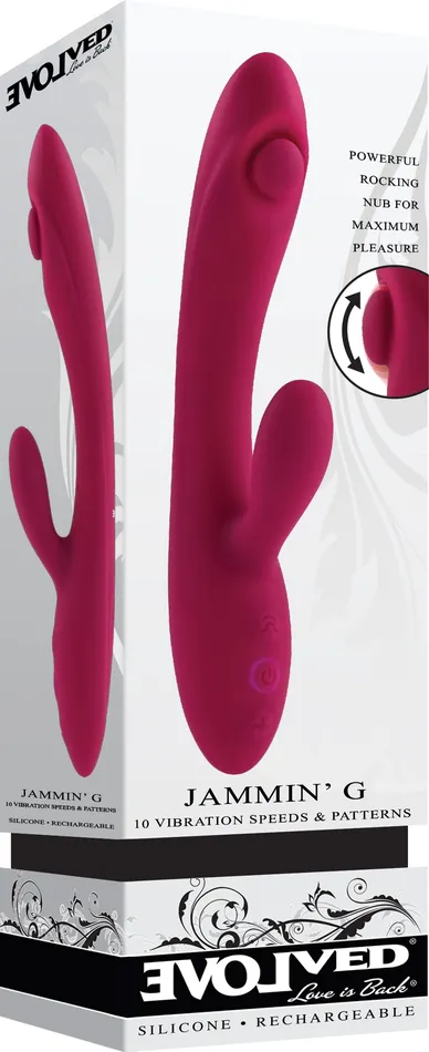 Vibrators | Jammin' G for G-Spot Stimulation - Fuchsia - Evolved Novelties