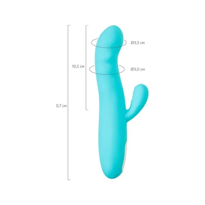 Vibrators | JOS JOS Merry Swirl Rotating Shaft Rabbit Vibrator Blue