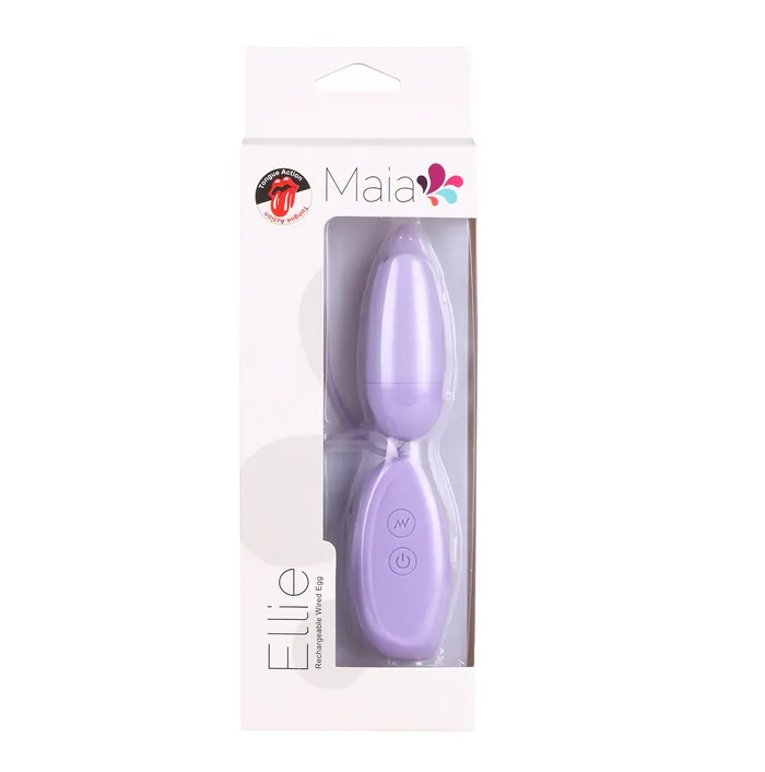 Vibrators Maia Toys Ellie Wired Bullet Vibrator Purple