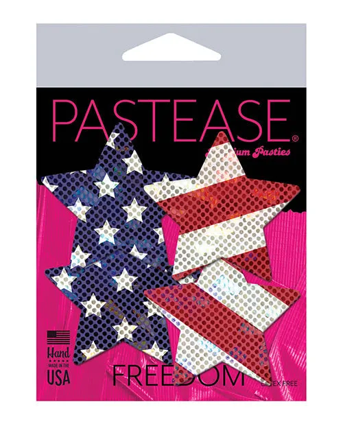 Vibrators Pastease Pastease Premium Petites Glittering Stars Stripes Redwhiteblue Os