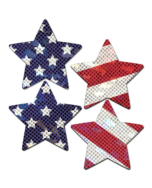 Vibrators | Pastease Pastease Premium Petites Glittering Stars & Stripes  - Red/white/blue O/s