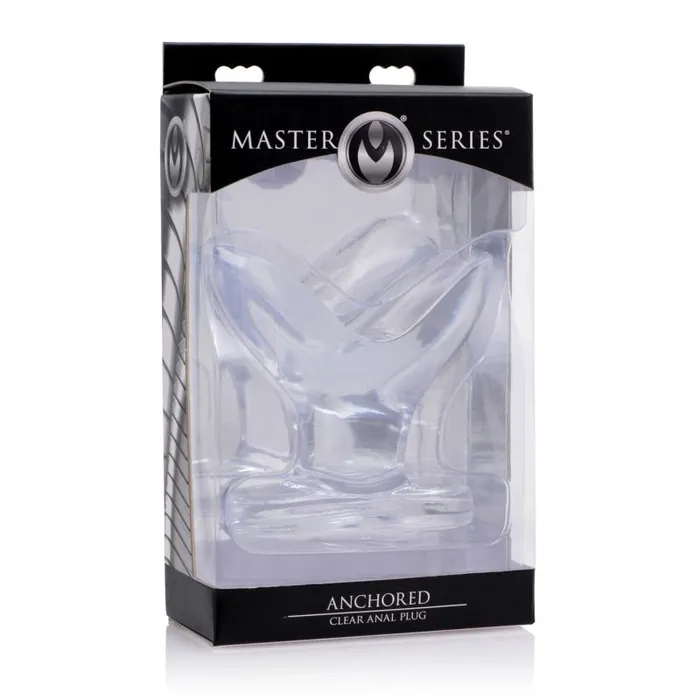 XR Brands Master Series Anal | Anchored Clear Anal Plug