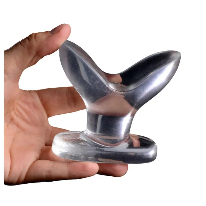 XR Brands Master Series Anal | Anchored Clear Anal Plug