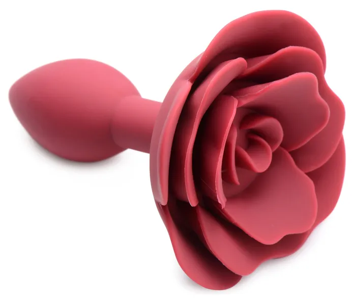 XR Brands Master Series Male Sex Toys Booty Bloom Silicone Rose Anal Plug Small