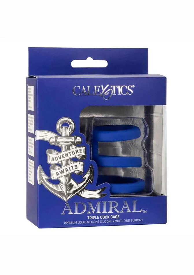 Admiral Triple Silicone Cock Cage Admiral Male Sex Toys