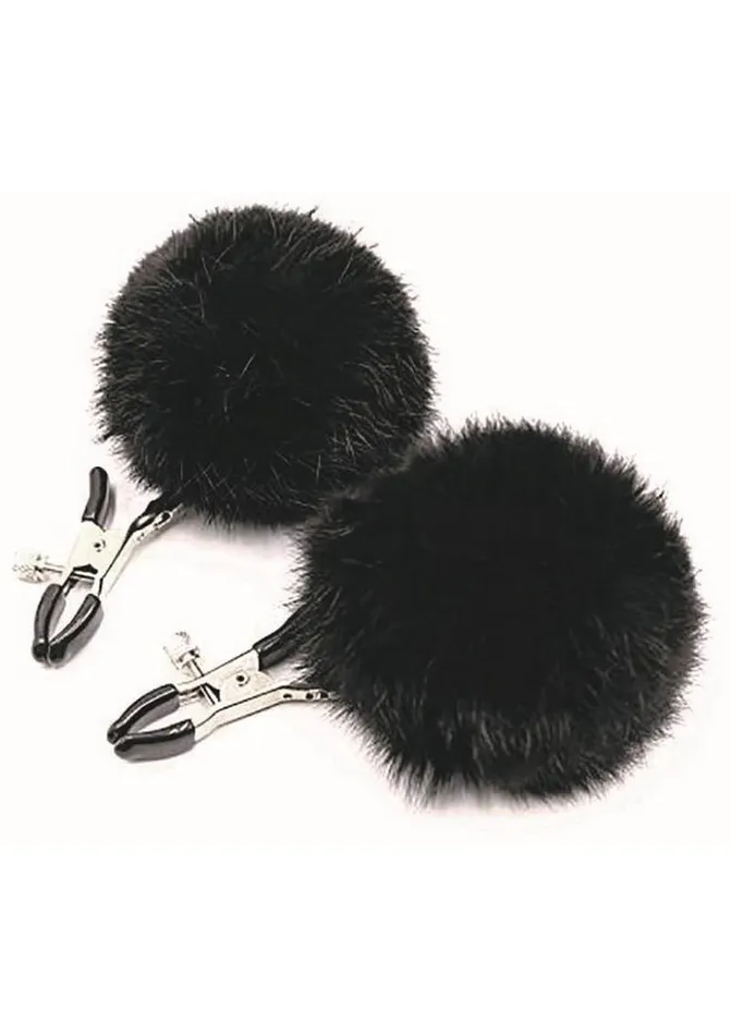 AF Sexy AF Nipple Clamps Puff Balls Dildos