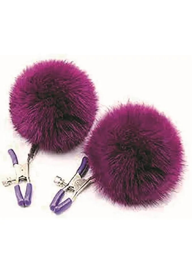 AF Sexy AF Nipple Clamps Puff Balls Dildos