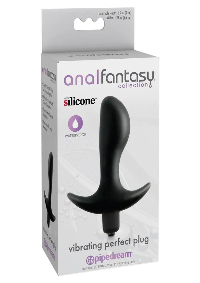 Anal Fantasy Collection Vibrating Perfect Silicone Plug Waterproof Anal Fantasy Collection Male Sex Toys