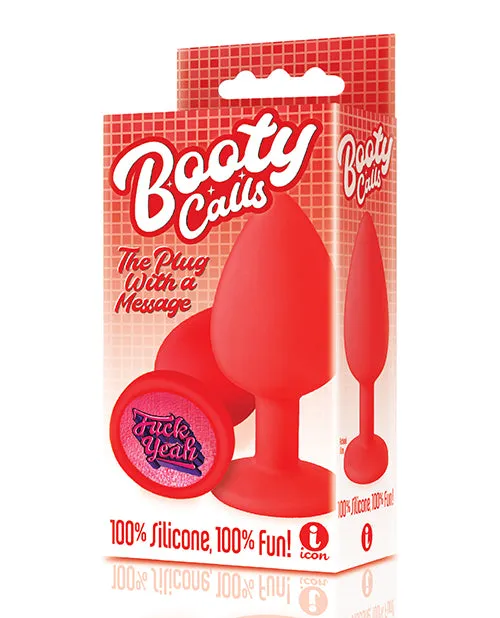 Anal Icon Brands INC The 9s Booty Talk Fuck Yeah Plug Red