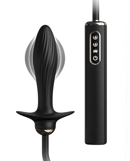 Anal Pipedream Products Anal Fantasy Elite Collection Auto Throb Inflatable Vibrating Plug Black