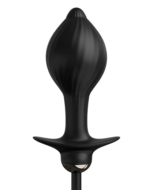 Anal Pipedream Products Anal Fantasy Elite Collection Auto Throb Inflatable Vibrating Plug Black