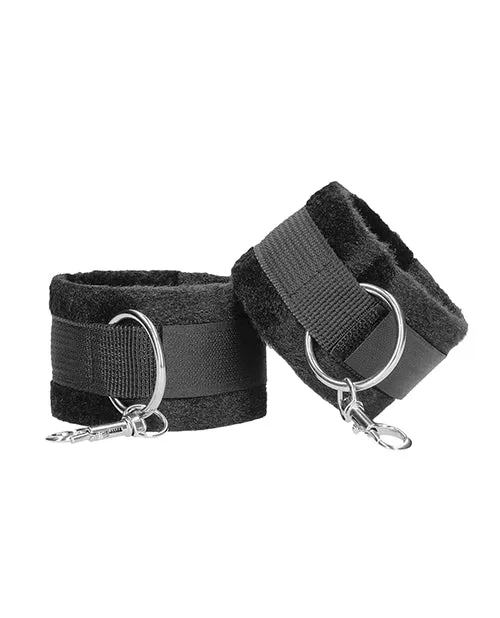 Anal Shots America LLC Shots Ouch Black White Velcro HandAnkle Cuffs Black