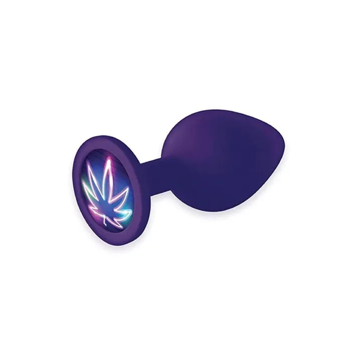 Anal The 9s Booty Talk Neon Leaf Purple Butt Plug Icon Brands