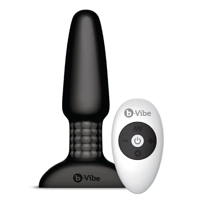 BVibe Anal B Vibe Rimming Remote Anal Plug Black