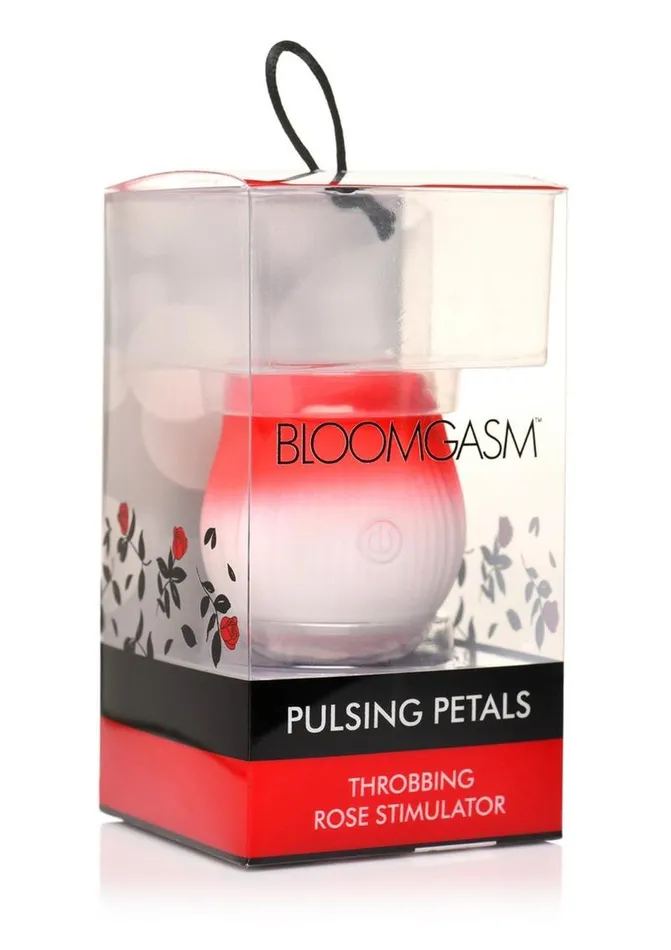 Bloomgasm Female Sex Toys Bloomgasm Pulsing Petals Throbbing Silicone Rechargeable Rose Stimulator