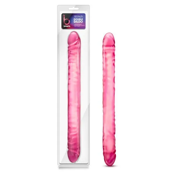 Blush Novelties Dildos B Yours 18 Double Dildo Pink 457 cm 18 Double Dong