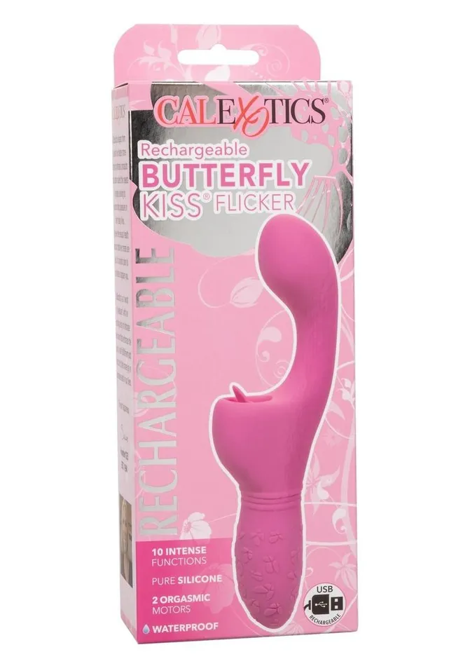 Butterfly Kiss Female Sex Toys Rechargeable Butterfly Kiss Silicone Clitoral Flicker Vibrator