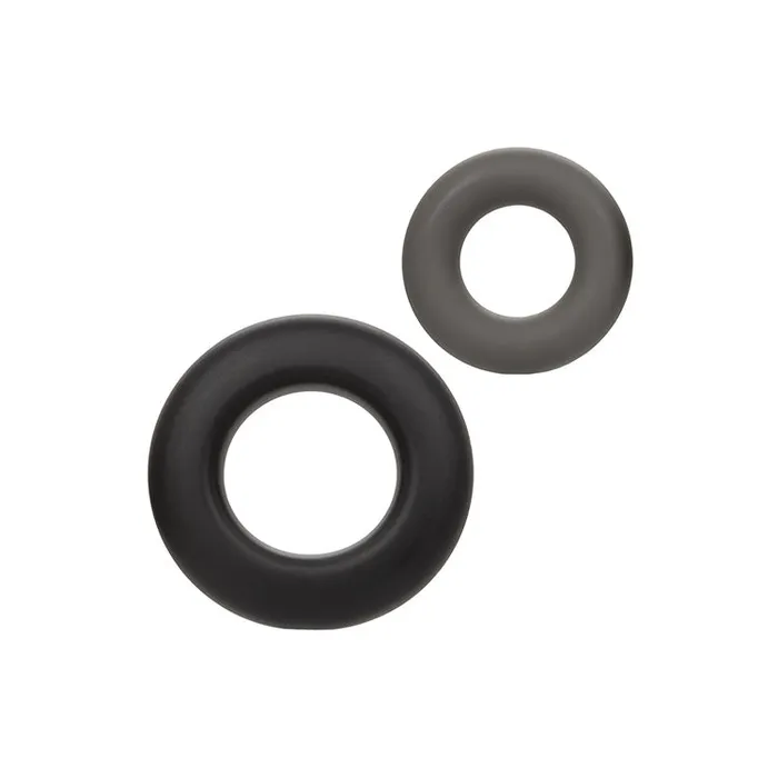 Cal Exotics Female Sex Toys Alpha Liquid Silicone Prolong Set of 2 Cock Rings